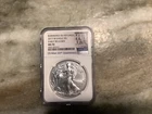 2017-W Silver American Eagle Burnished MS70 Early Release