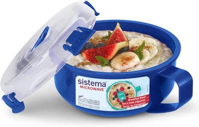 Sistema Microwave Frühstücksschale | Runde Frischhaltedose für die Mikrowelle, m