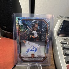 Bowman Chrome Jhonny Level On Card Auto #BMA-JLE San Francisco Giants MLB