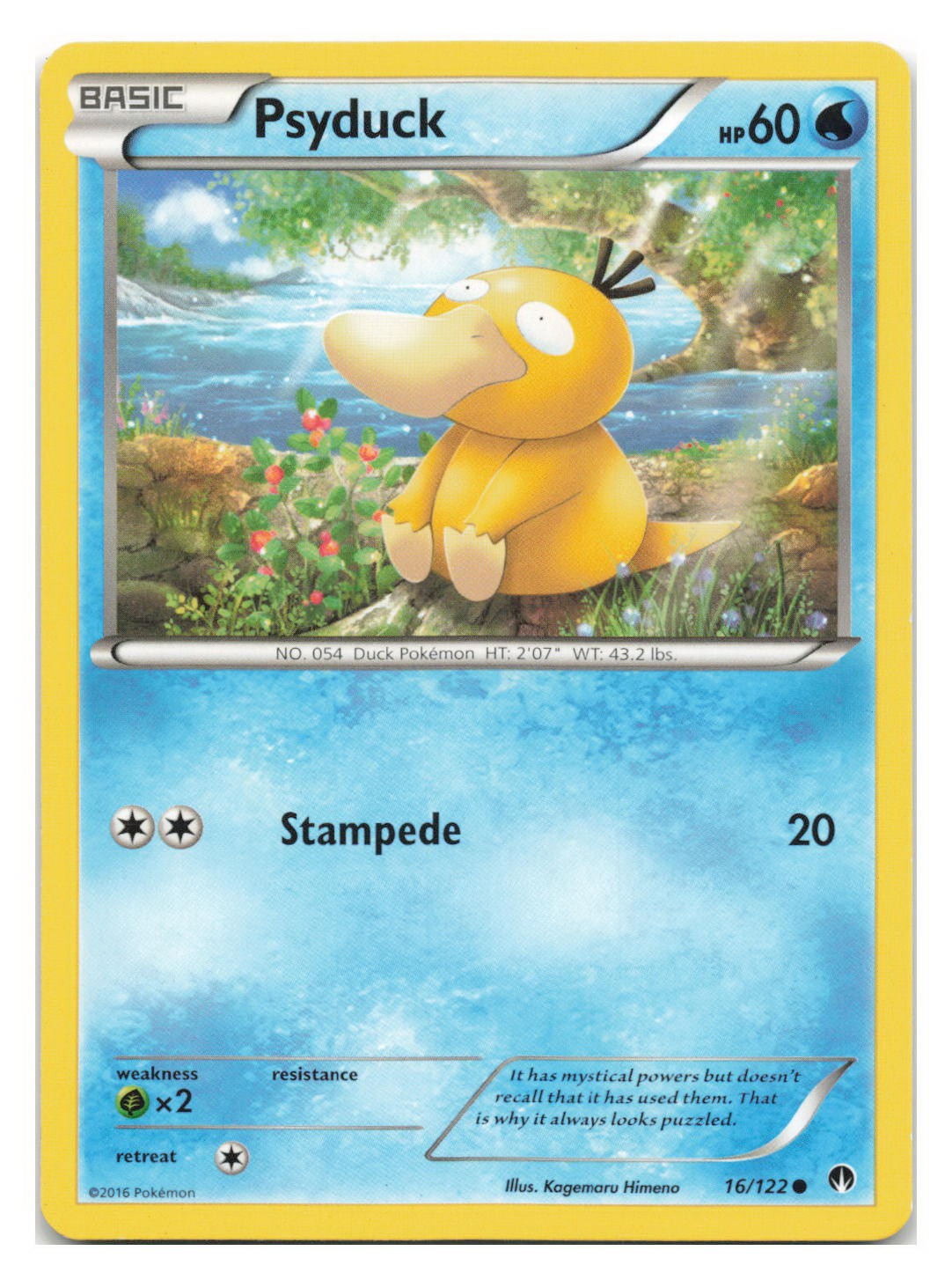 Psyduck 16/122 Common BREAKpoint Pokemon 2016