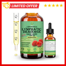 Lymphatic Drainage Drops, 18-in-1 Herbal Lymph System Support w. Echinacea Elder