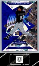 2025 Panini Crusade #52 Colson Montgomery Crusade Blue Cracked Ice