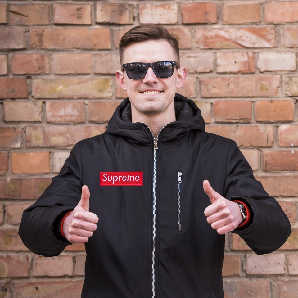 Supreme Embroidered Patch Red White Logo Iron On Sew On Badge Streetwear Hype - Image 4 of 4