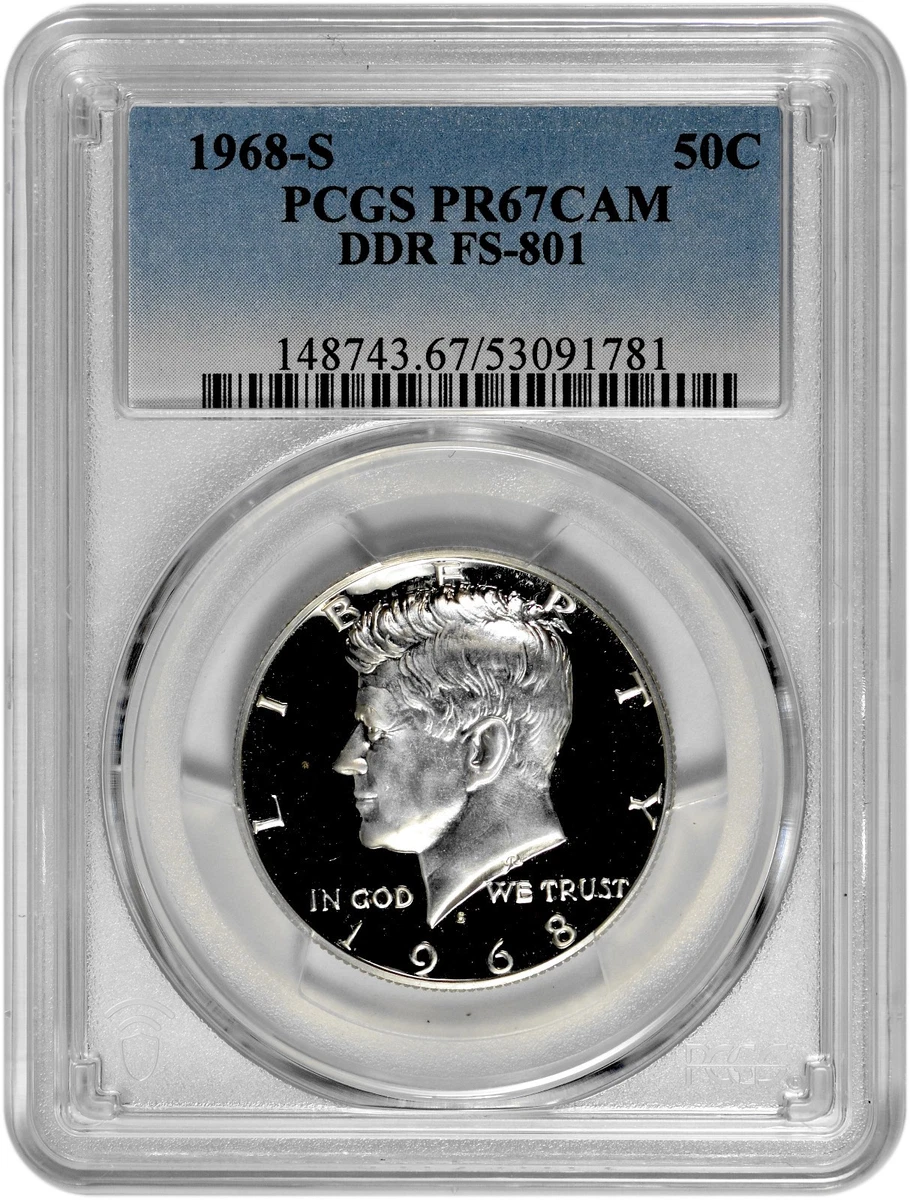 1968 Proof PCGS Certified Kennedy US Half Dollars (1964-Now) for