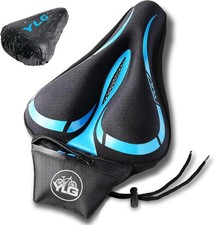 Bike Seat Cover, Memory Foam Gel Bike Seat Cushion Cover for Men Women,