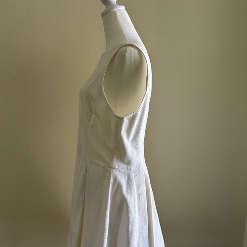 NWT POLO Ralph Lauren Dress White Cotton Pique Aline LWD SZ14 Preppy Nautical - Picture 3 of 7