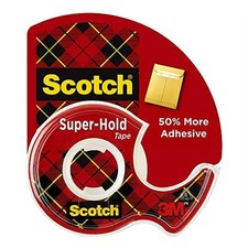 Scotch Brand Super-Hold Tape, Transparent Finish, 50 More Adhesive, Trusted Fav