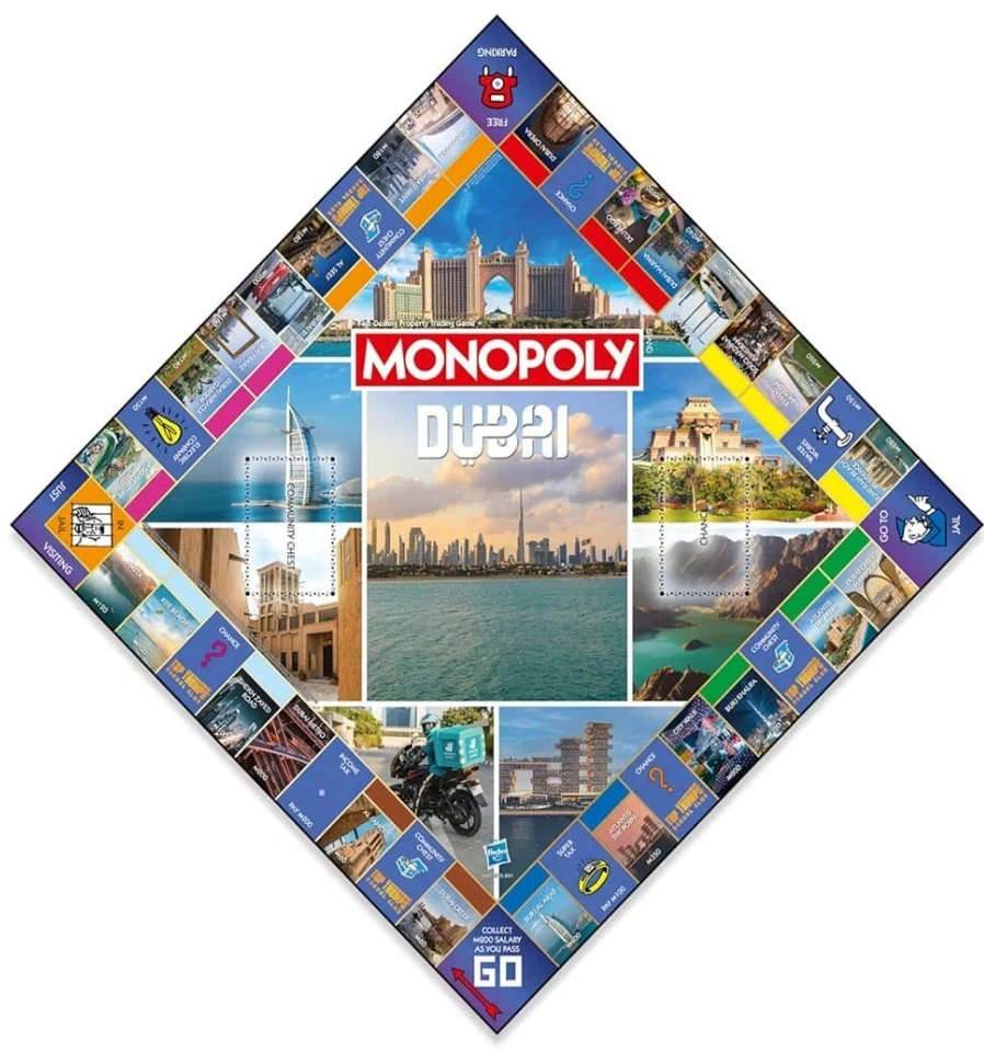 Monopoly Dubai New Edition Board Game UAE Exclusive Collectors Travel Hasbro - Image 4 of 4