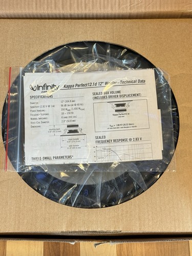 Infinity Kappa Perfect 12.1D 12” Dual-Voice Coil Automotive Subwoofer 4 OHM NEW - Picture 7 of 15