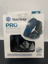 Yaktrax Pro 08609 Unisex Rubber/Steel Snow and Ice Traction Black Medium