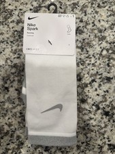 Nike Spark Running Cushioned DRI-FIT Crew Socks WHITE Size: M10-11.5 / W11.5-13