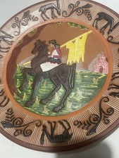 Arte Sarda Piatto Dorgali Ceramica Terracotta diametro cm 30