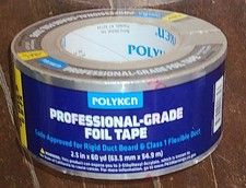POLYKEN Professional Grade Foil Tape 2.5 in. x 60 yd  1955444