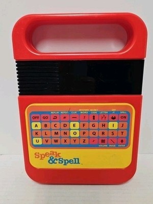 Vintage Speak & Spell Kahootz #09624 Electronic Learning Game Tested Works