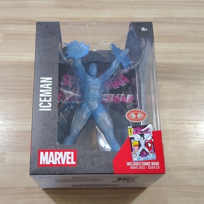 McFarlane Toys Marvel Iceman Blue Action Figure w/ Comic Book, Age 14+