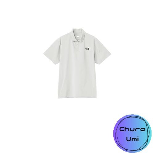 Camiseta polo técnica de manga corta The North Face para hombre grisácea blanca talla M