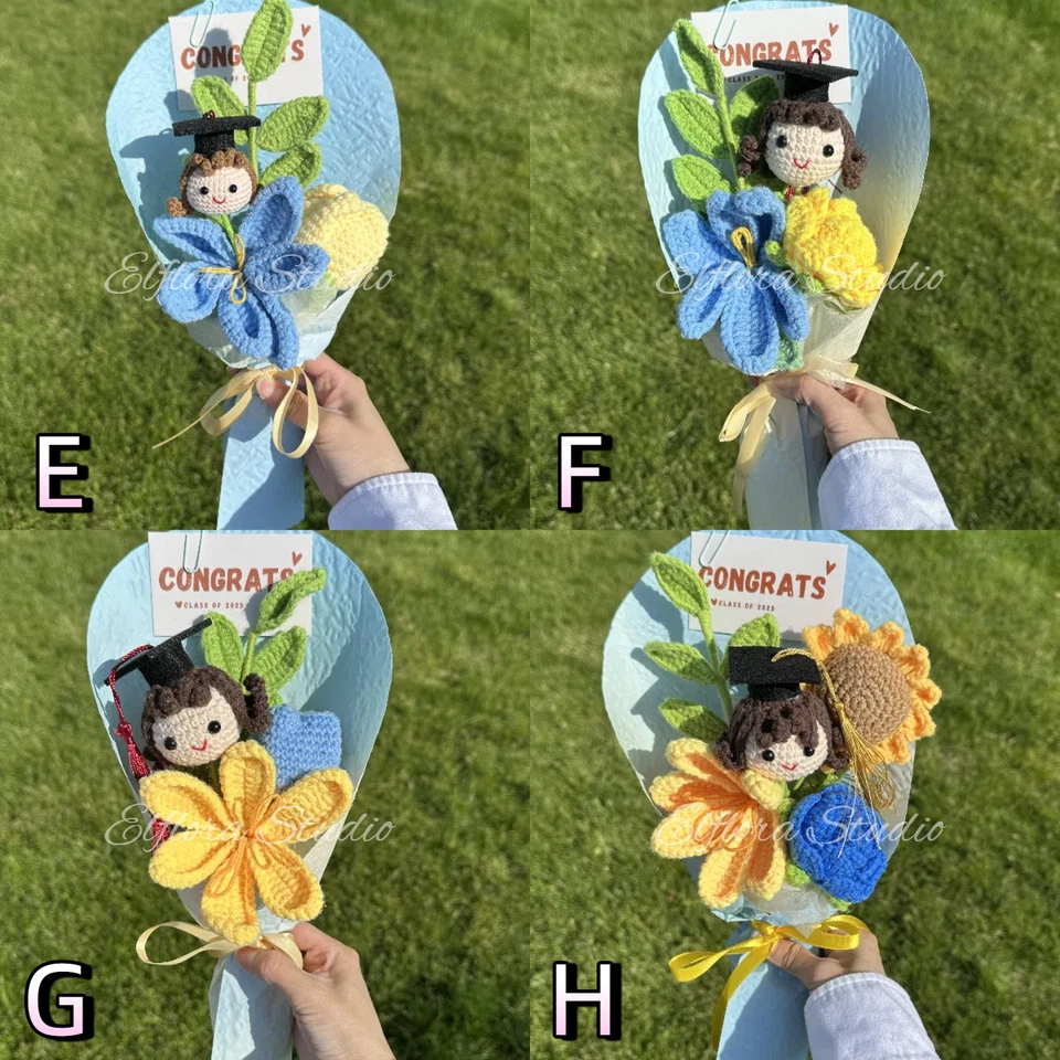 Ramo de Graduación con Muñeca Personalizada, Regalo de Graduación Hecho a Mano, Regalo a Hija Foto 2 de 4