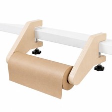 Giesvors 18 Inch Wooden Craft Paper Roll Holder Dispenser with Silicone Tip C...