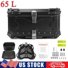 65L Motorcycle Top Case Tail Box Aluminum Trunk Luggage Storage Rear Tour Box US
