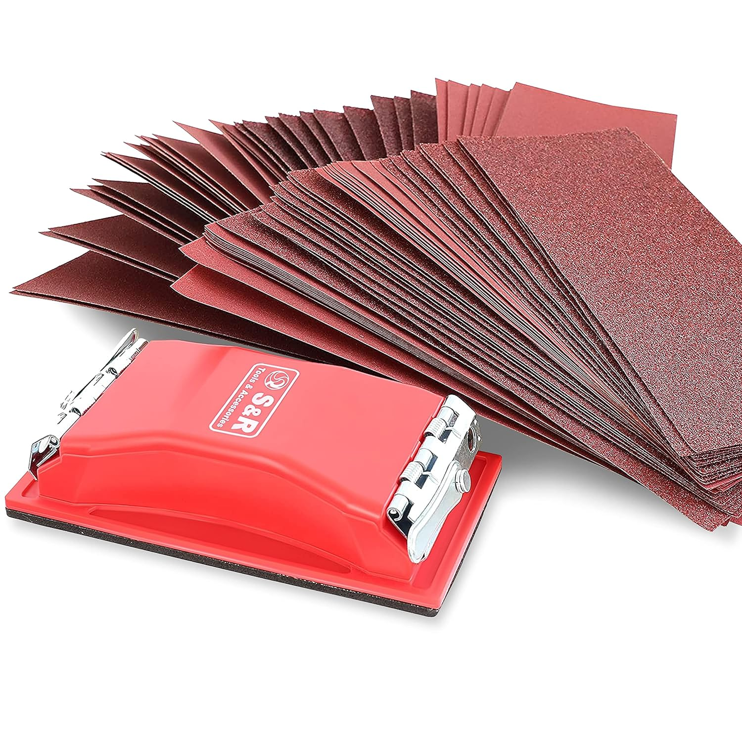 Sandpaper Set 80 Sheets – Grits P40 to P400 Coarse to Fine, Sandpaper for Wood,