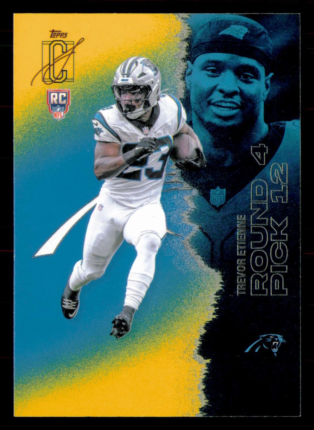2025 Topps Signature Class #179 Trevor Etienne Blue & Yellow