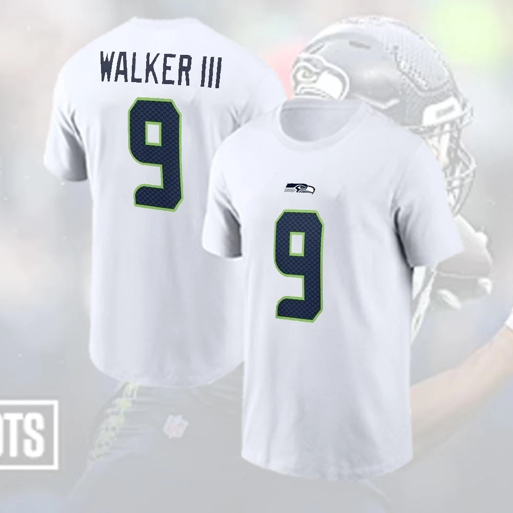 Kenneth Walker III #9 Seattle Seahawks Player Name and Number FAST Ship