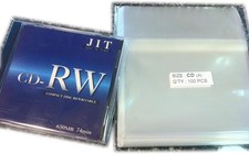 100 Pcs Standard CD Jewel Case Cello/Cellophane Bags by UNIQUEPACKING Clear