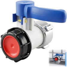 IBC Adapter Wassertank DN40 62mm Auslaufhahn Klappenhahn Polyethylen