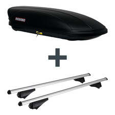 Dachbox Menabo Marathon 400 + Dachträger Menabo für Seat Ibiza ST IV 6J8/6P8 Top