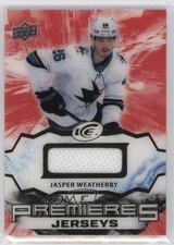 2021-22 Upper Deck Ice Ice Premieres Jerseys Jasper Weatherby #IPA-JW 18m3
