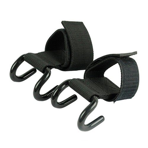 Weightlifting Barbell Double Hook Fitness Man Wrist Strap Gym Grip Straps