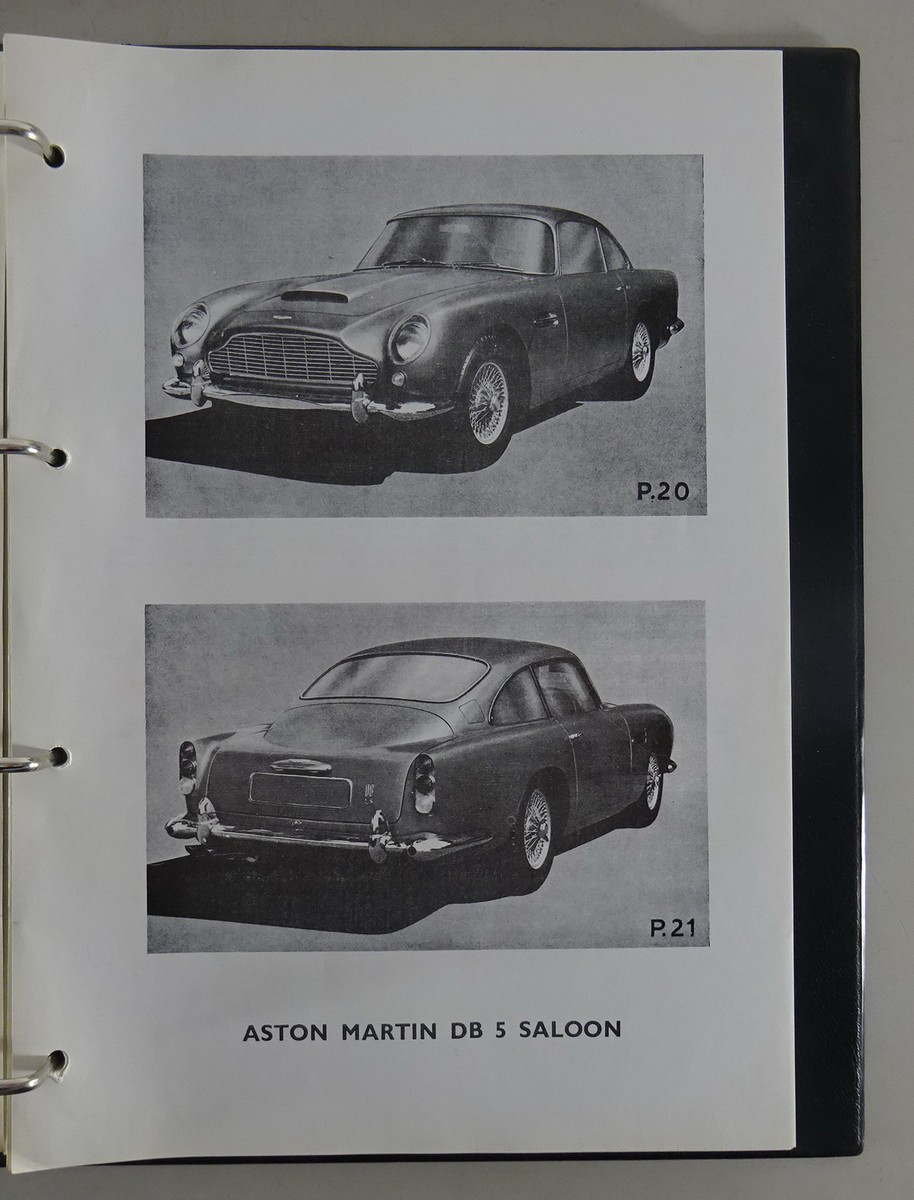 Workshop Manual Aston Martin DB5 Years of Construction 1963 - 1965