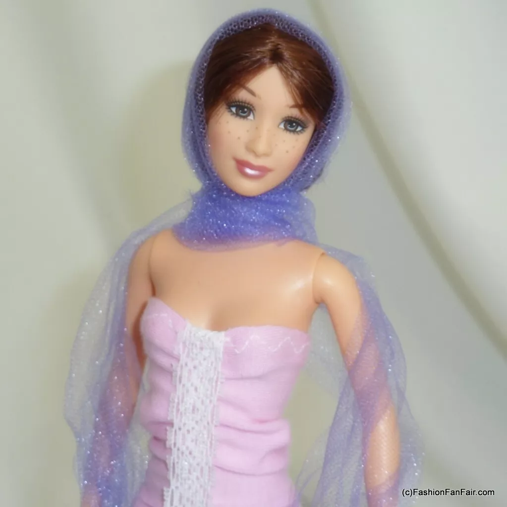 Sheer Purple Scarf 4 Barbie Wrap Shawl Boa Clothes Fashionista 23