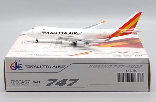 Kalitta Air B747-400F Reg: N403KZ 1:400 JC Wings Diecast Interactive LH4263C (E) - Picture 1 of 12