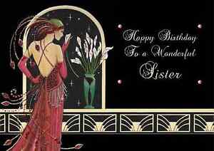 Art Deco Personalised A5 Birthday Card Mum Daughter Niece Sister Auntie Name Age Ebay Art Deco Personalised A5 Birthday Card Mum Daughter Niece Sister Auntie Name Age Ebay