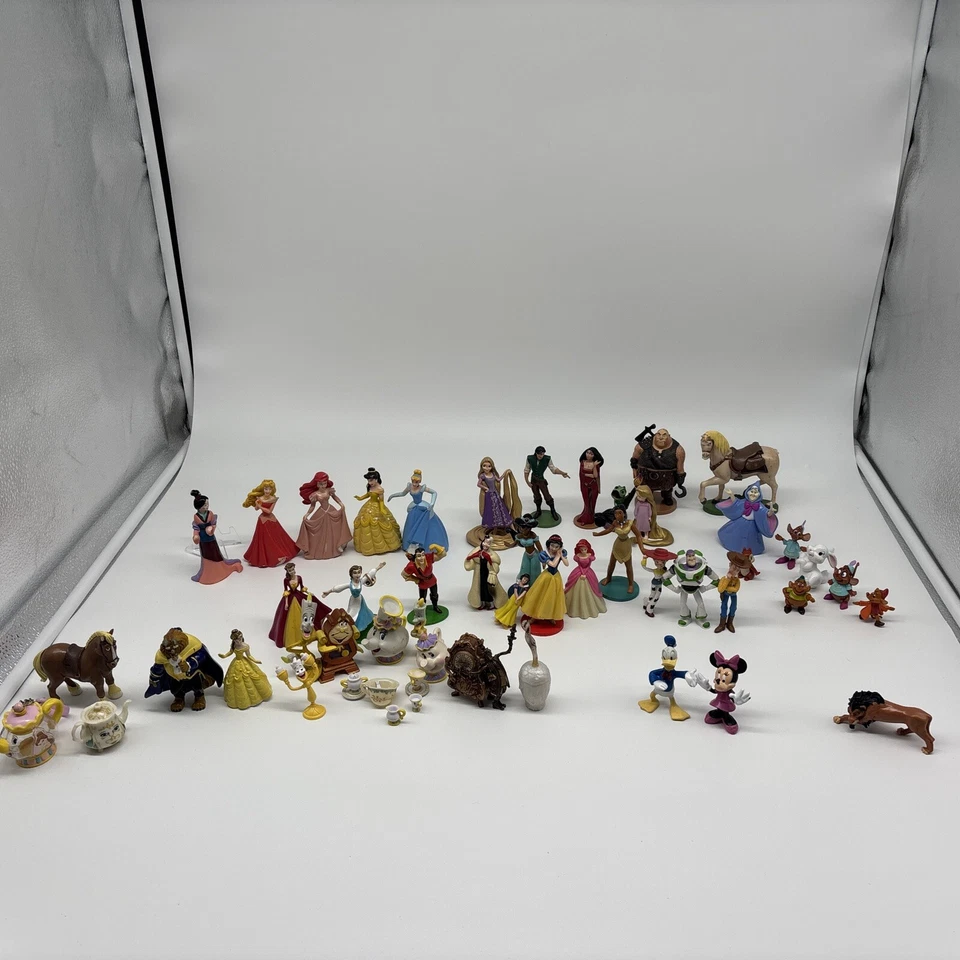VTG Disney Mixed Lot of 50 Pvc Plastic Figures Cake Toppers Figurine Toys 1 - 4” - Image 2 of 4