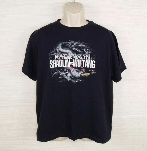 Wu Tang Clan T Shirt Large Raekwon Shaolin Rare Rap Vintage vintage concert t-shirt, vintage, size L, single stitch, B+ condition