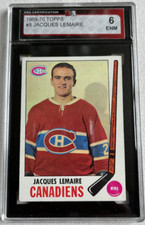1969-70 TOPPS NHL #8 JACQUES LEMAIRE HOF KSA 6 NM MONTREAL CANADIENS 