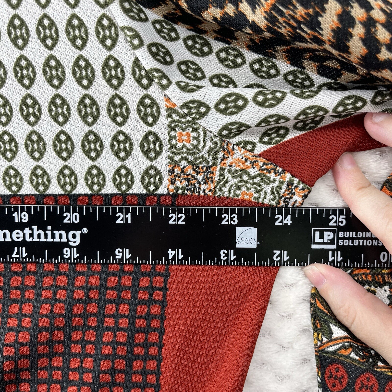 Tavin Patchwork Print Button Down Long Sleeve Shi… - image 5