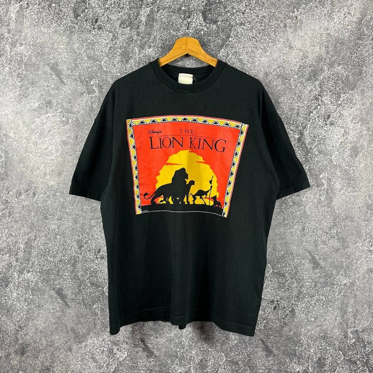 The Lion King Disney Vintage T-Shirt 90s Black Size XL | eBay