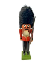 Vintage Erzgebirge Nutcracker Germany Figure 12" Tall