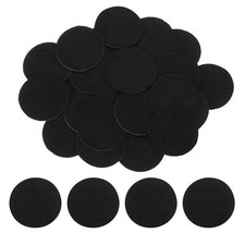 120Pcs Round Felt Circles, 35mm 1-3/8" Non-Woven Felt Fabric Sticker, Black