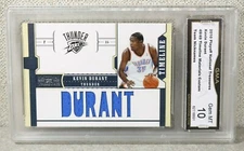 2010-11 Kevin Durant Playoff National Treasures Timeline 49/49 GMA GEM MT 10