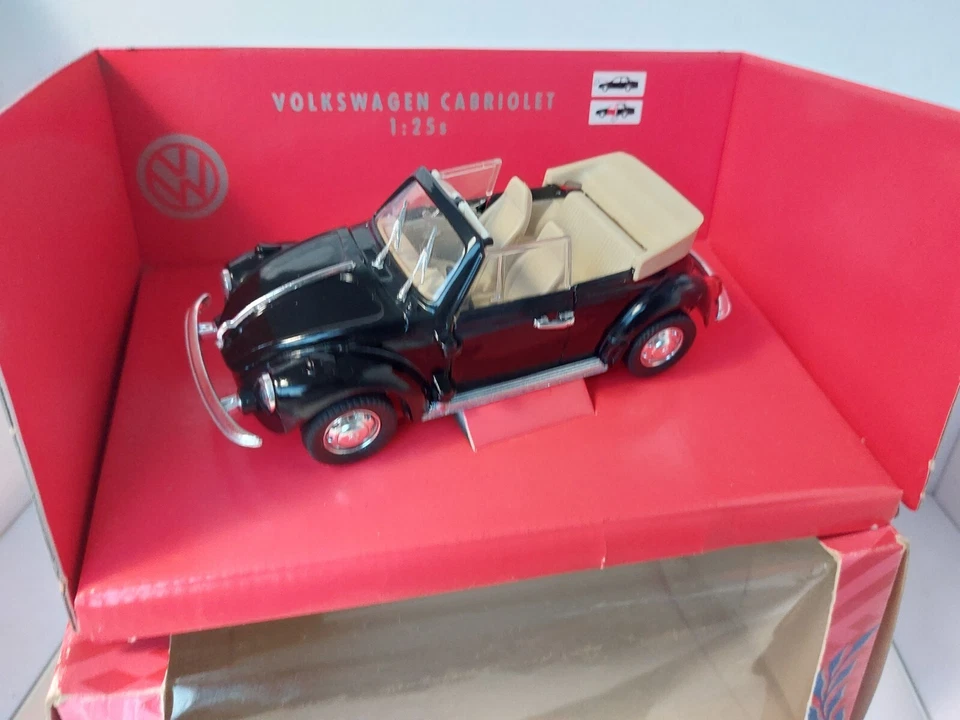 Polistil VW Volkswagen Kafer Cabriolet in nero 1:25 nella scatola - Immagine 4 di 4