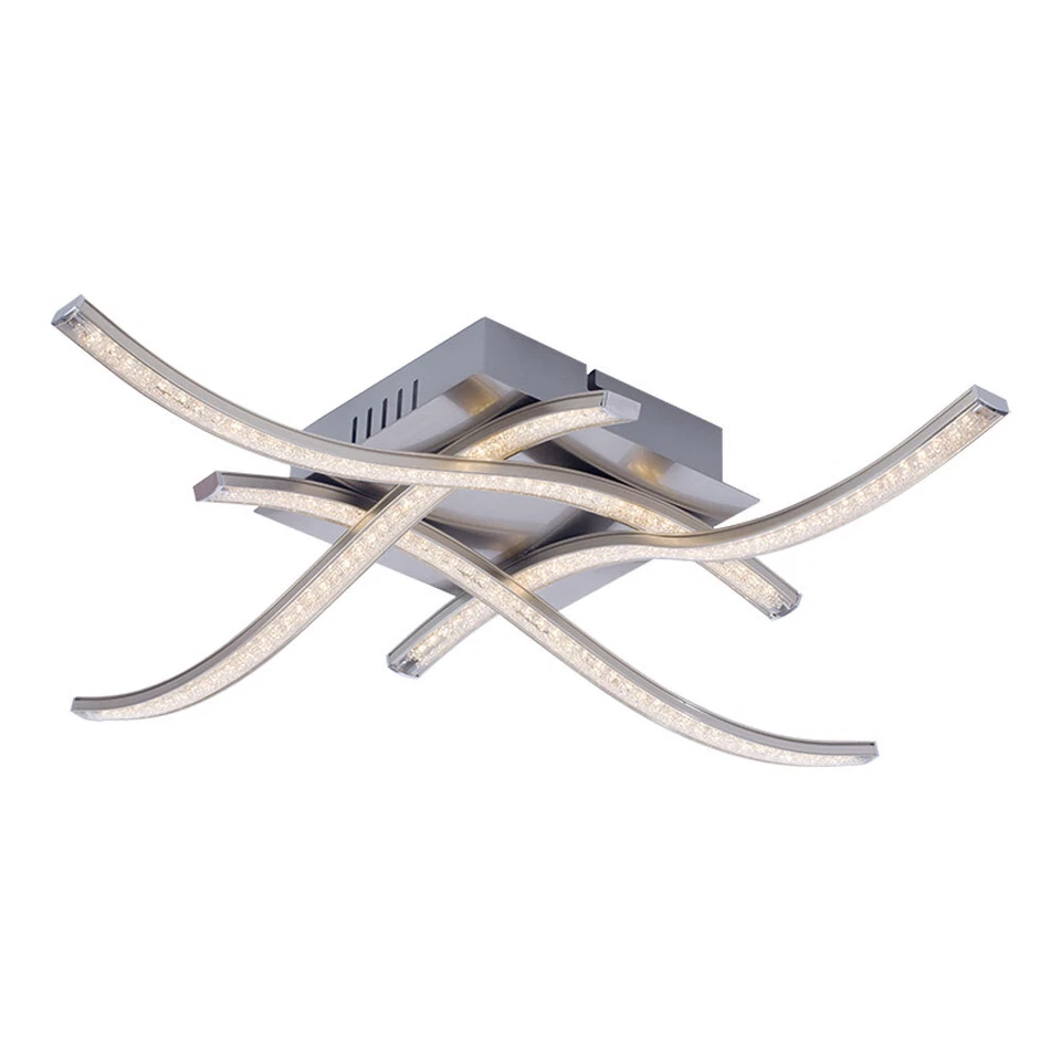 LED Decken Beleuchtung Kristall Design Lampe Arbeits Zimmer Wellenleuchte Design - Bild 2 von 4