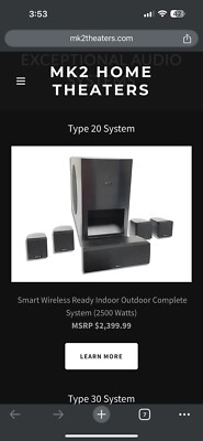 BRAND NEW IN THE BOX Wireless Surround Sound System