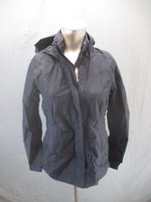 The North Face Size S Womens Black 100 Nylon Full Zip Hooded Windbreaker 641