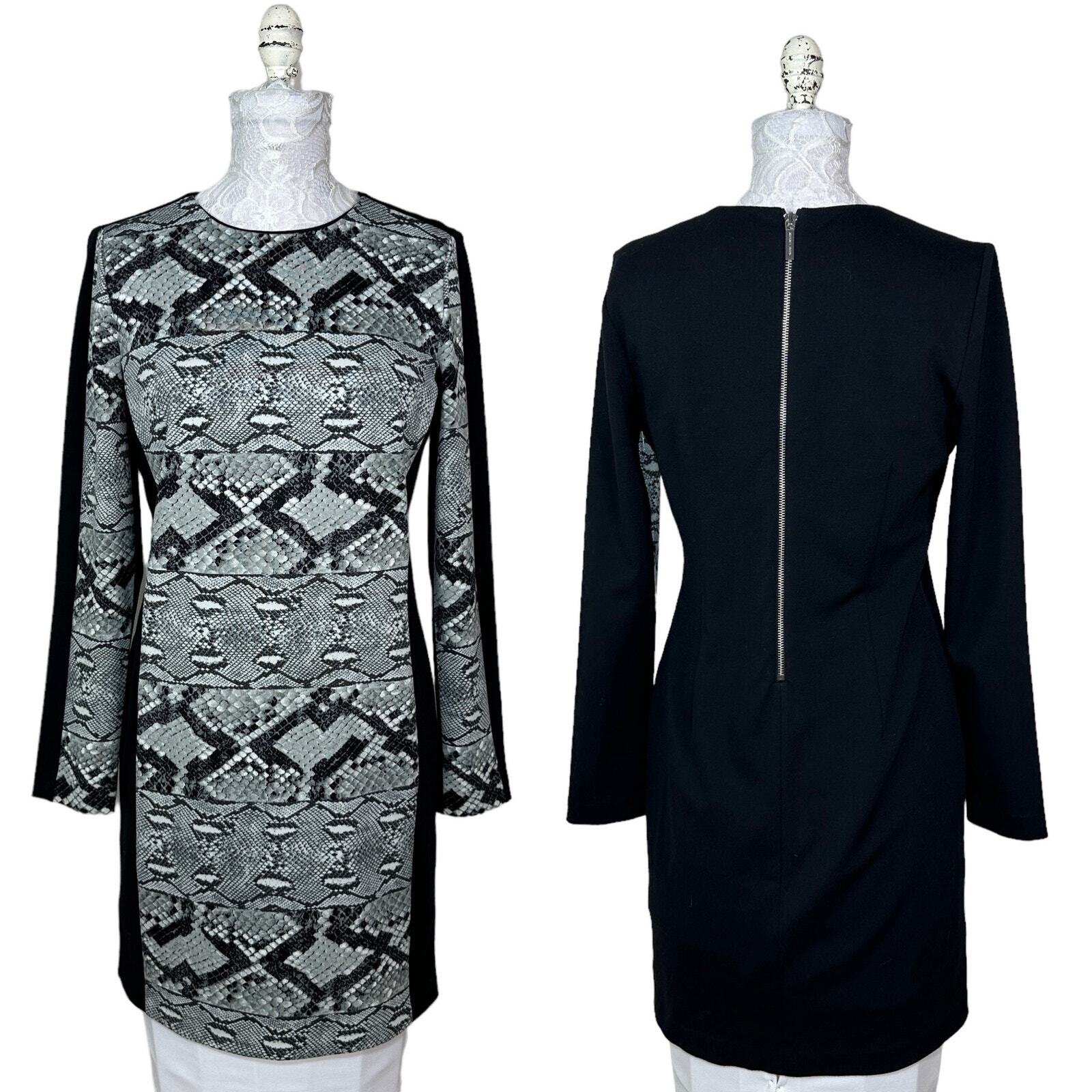 Michael Michael Kors Snake Skin Python Front Blac… - image 1