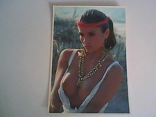 CARTOLINA PIN UP GIOVANE DONNA NUDA  SENO SCOPERTO  SEXY WOMANS