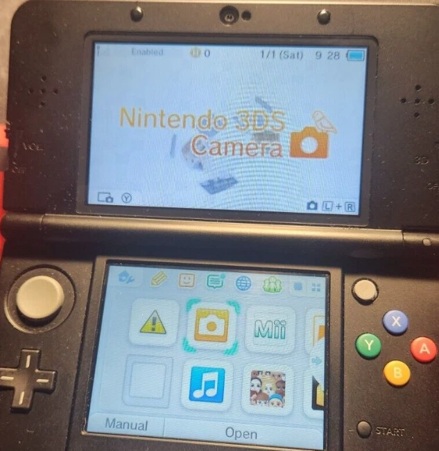 Novo console Nintendo 3DS somente preto e branco usado RANK A/B região livre - Imagem 3 de 4